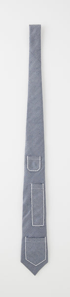 3つの隠し事｜ヘリンボーンポケットタイ NAVY – giraffe ONLINE SHOP