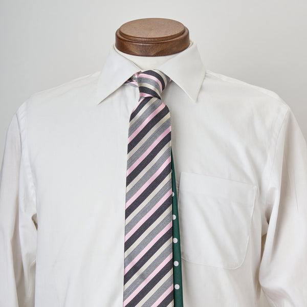 たまには小さく微笑んで。｜リバーシブルレジメンスマイルドットタイ