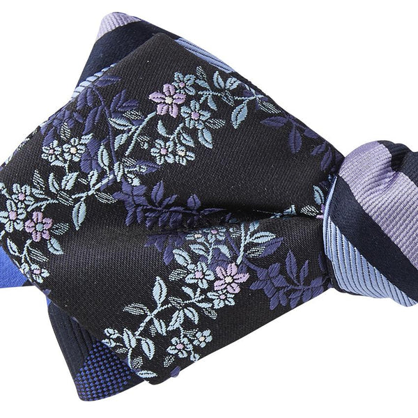 リバーシブルフラワーレジメンタル蝶タイ NAVY – giraffe ONLINE SHOP