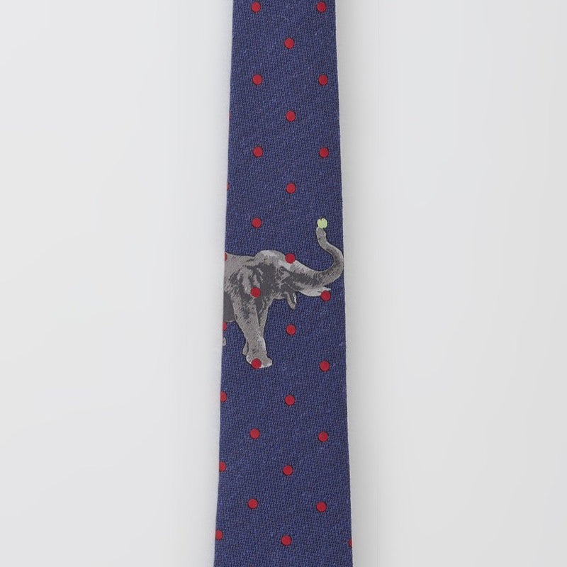 胸中の象徴｜エレファントドットタイ NAVY