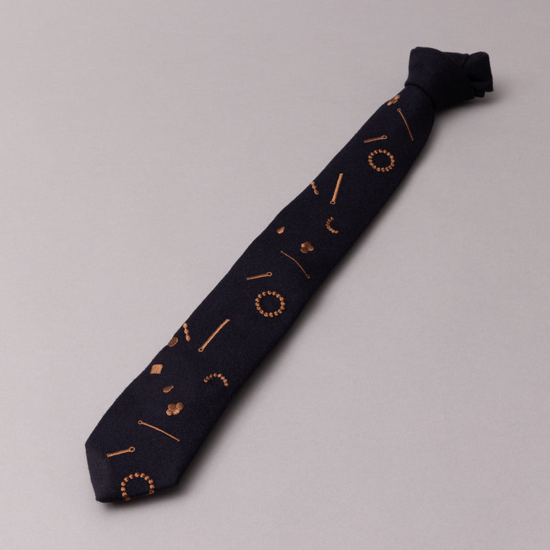 HARIO Lampwork Factory × giraffe ｜HLFアクセサリータイ NAVY