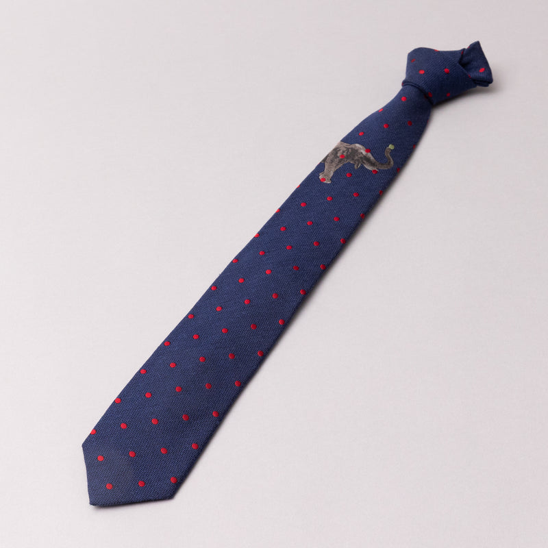 胸中の象徴｜エレファントドットタイ NAVY