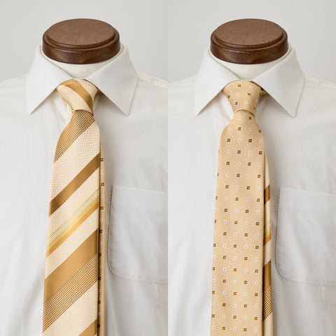 金のネクタイ 輝かしい未来は、自分のチカラで切り開いてよ。｜リバーシブルレジメン