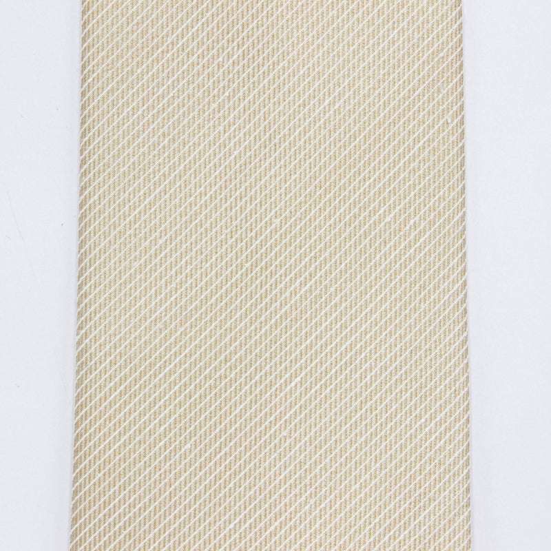 リバーシブル小紋ピンストライプタイ CREAM×BEIGE