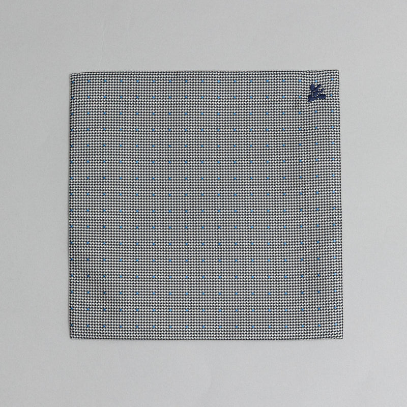 チーフ アソートドット千鳥チェック BLUE