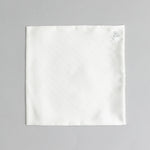 チーフ 無地 WHITE