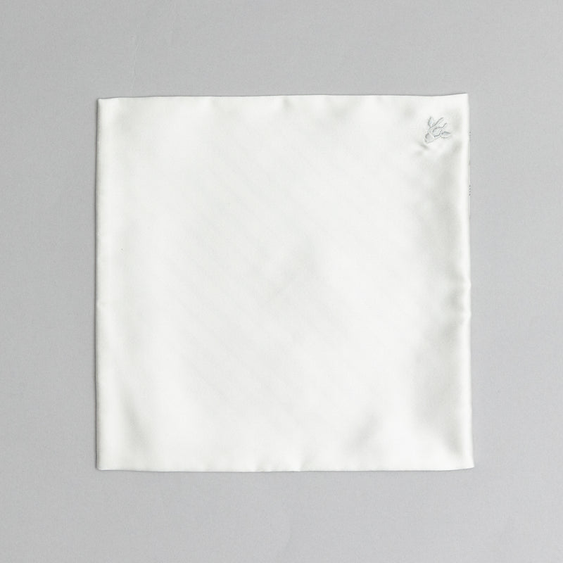 チーフ 無地 WHITE