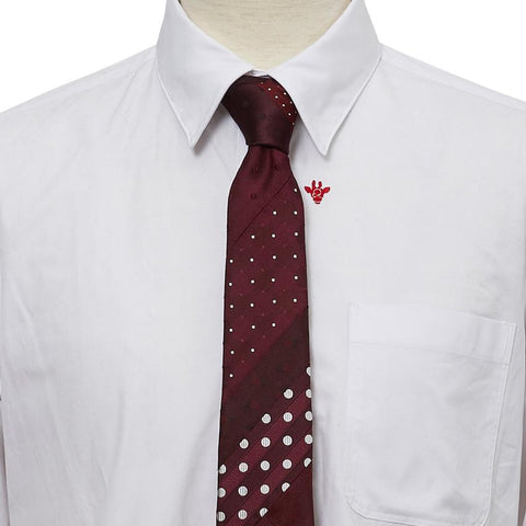 足跡を積み重ねて｜ドットパッチワークタイ WINE – giraffe ONLINE SHOP